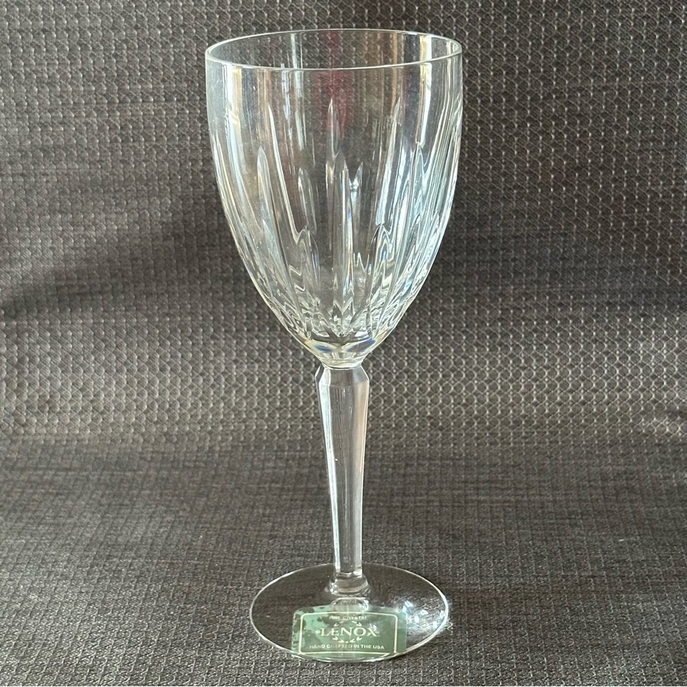 Lenox Clarity Goblet vintage NWT fine crystal glass water wine 7 3/4” height